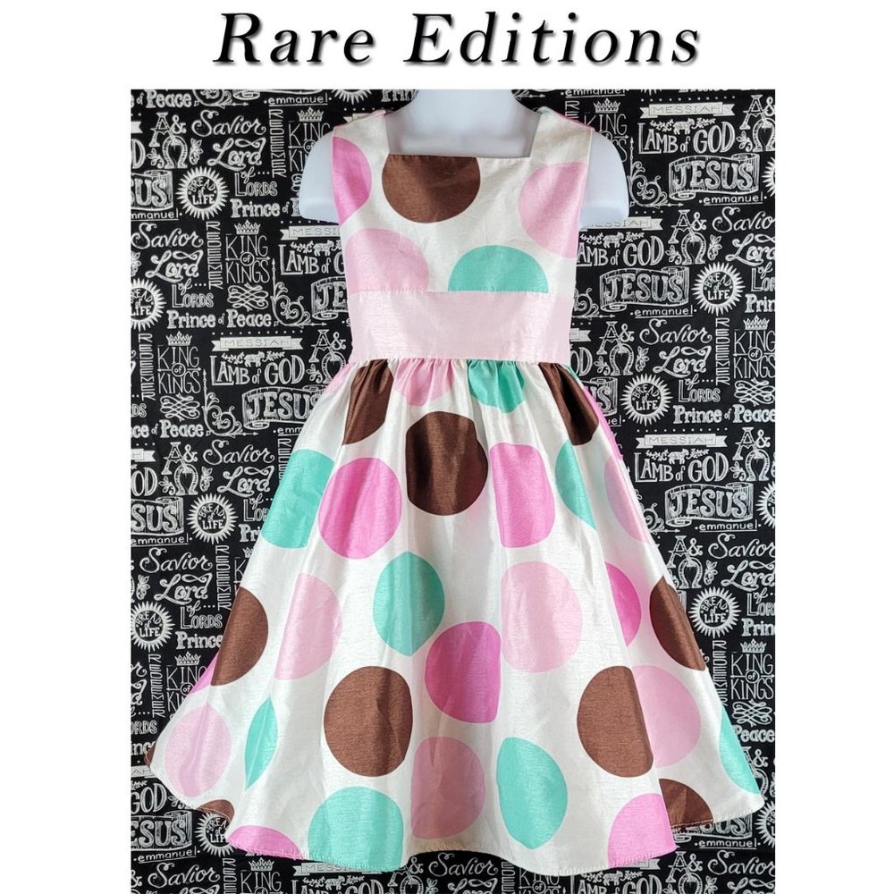 Rare Editions Polka Dot Dress Size 6